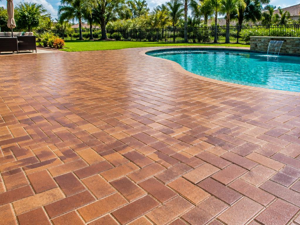 Paver Cleaning, Resanding & Sealing after cleaning